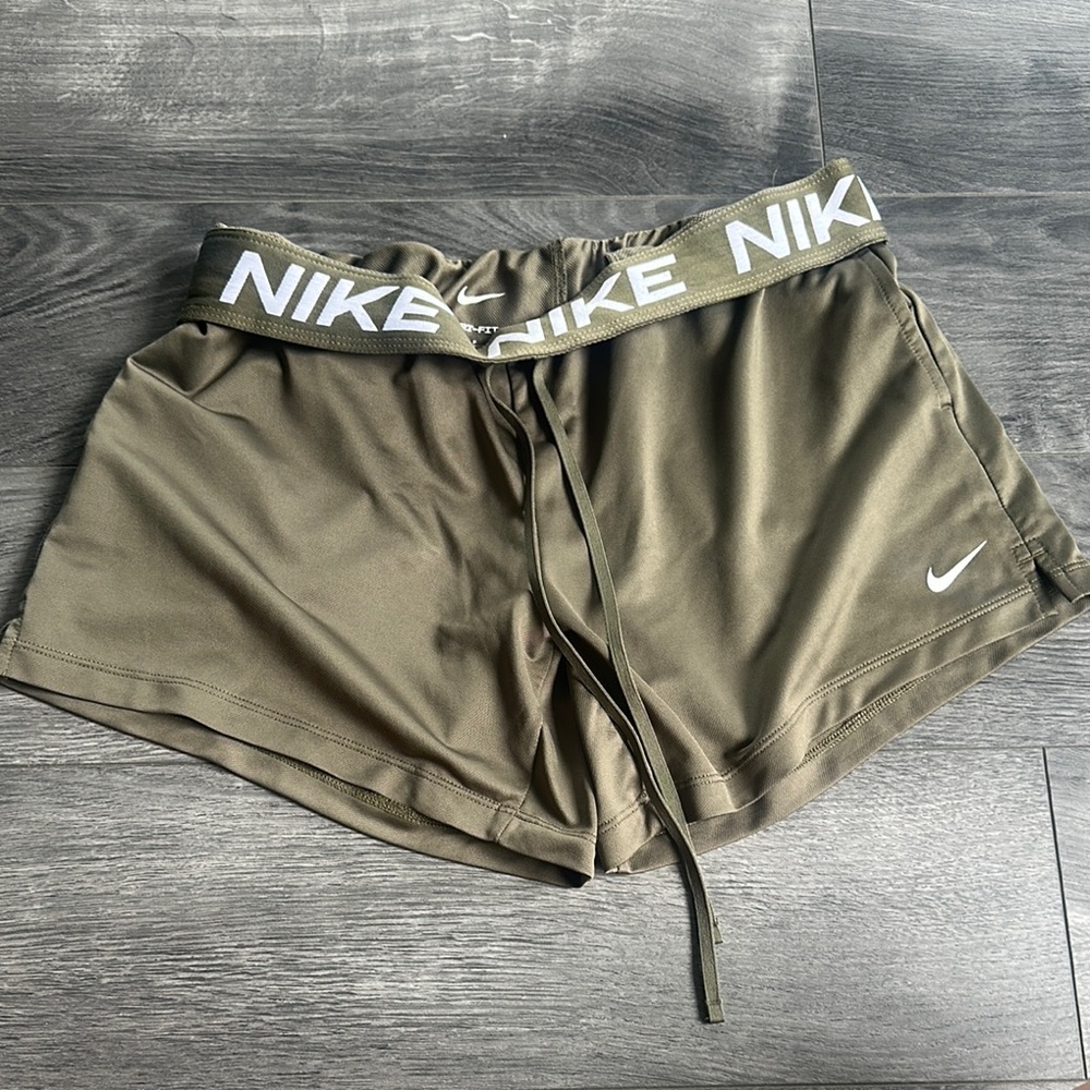 Nike Olive Green Athletic Shorts